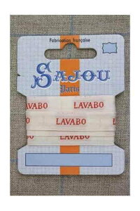 SajouiTW[j |{ 1m m y13MM WOVEN RIBBON "LAVABO" (WASHBASSIN) 1M CARDz tX AG RUB_POL_013_LM_10_C y\z