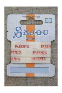 Maison Sajoui]TW[j |{ 1m m y13MM WOVEN RIBBON "PARENTS" (PARENTS) 1M CARDz tX AG RUB_POL_013_LM_11_C y\z