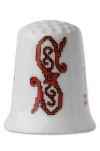 Sajou t@C{[`Ci uSv w Vu yD DE COLLECTION PORCELAINE - POINT DE CROIX - LETTRE Sz tX MER_DE_FISMES_S y\z