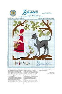 SajouiTW[j NXXeb`hイ`[g } yGRILLE POINT DE CROIX - CONTE DE PERRAULT - LE PETIT CHAPERON ROUGE^Ԃ񂿂z tX GRI_PDC_PER_01 y\z