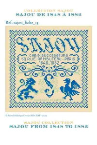 TW[ NXXeb`|イLbg yHISTOIRE DE LA MAISON SAJOU DE 1848  1882z ㋉ A tX KIT_PDC_MUP_SAJ_13 y\z