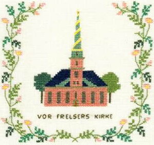 【DM便対応】フレメ Vor frelsers kirke 救世主教会/コペンハーゲン 12B クロスステッチ Haandarbejdets Fremme キット デンマーク 刺しゅう 北欧 ギルド GB+IW 17-5131,1