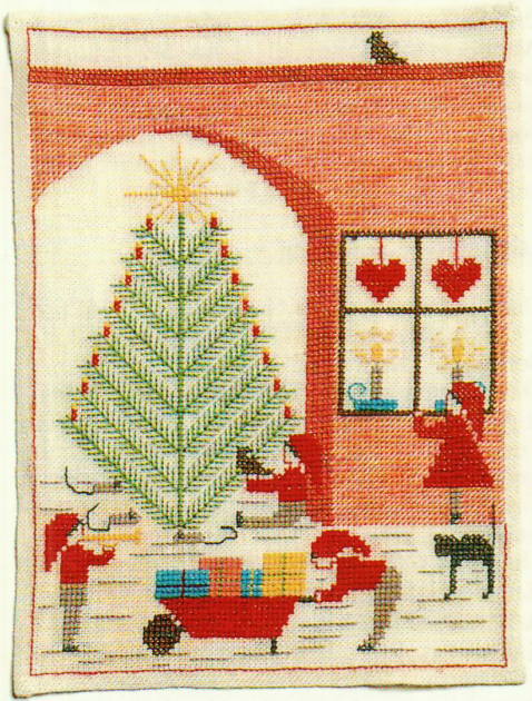フレメ クロスステッチ刺繍キット 輸入 特価 クリスマスの庭 Haandarbejdets Fremme 北欧 デンマーク 上級者 EH 30-6348 ショップ