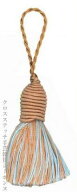 タッセル 手芸ハサミ装飾品 輸入 ルボヌールデダム Le Bonheur des Dames ポンポン Pompon bleu&beige フ…