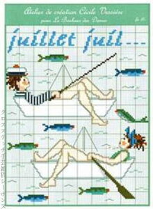 �N���X�X�e�b�`�h�J �}�� �A�� ���{�k�[���f�_�� Le Bonheur des Dames 7�� Grille Point de Croix Juillet �t�����X FA39