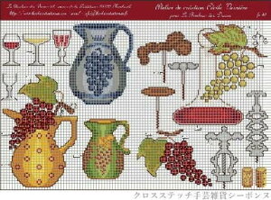 NXXeb`hJ } A {k[f_ Le Bonheur des Dames H Grille Point de Croix Automne tX FA40