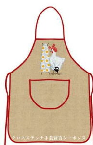 NXXeb`hJGv A {k[f_ Le Bonheur des Dames hイ Tablier etamine naturel bord rouge tX tabl4