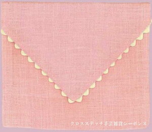 �N���X�X�e�b�`�h�J�|�V�F�b�g �A�� ���{�k�[���f�_�� Le Bonheur des Dames �h���イ pochette lin rose a broder �t�����X poc9