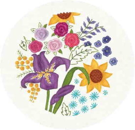 Le Bonheur des Dames（ルボヌールデダム） 刺しゅうキット 【 花 / アイリス - Fleurs - Iris - 】 フランス 輸入 上級者 1553
