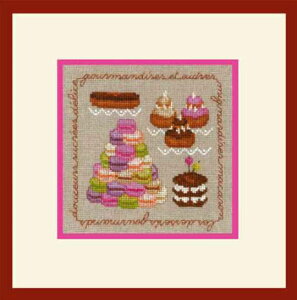 �N���X�X�e�b�`�h�J�L�b�g �A�� ���E�{�k�[���E�f�E�_�� Le Bonheur des Dames �h���イ Macarons �}�J���� �t�����X ���S�� 2262
