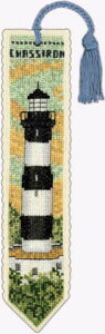 クロスステッチ刺繍キット 輸入 ル・ボヌール・デ・ダム Le Bonheur des Dames ブックマーク/サン・ドニ・ドレロンの灯台 Marque-page phare chassiron  pompon 刺しゅう フランス 初心者 4546