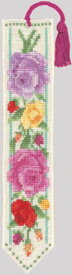 クロスステッチ刺繍キット 輸入 ル・ボヌール・デ・ダム Le Bonheur des Dames ブックマーク/色とりどりのバラ Marque-page roses multicolores 刺しゅう フランス 初心者 4565