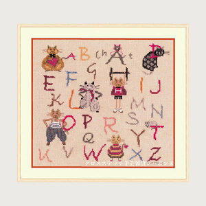 NXXeb`hJLbg {k[f_ Le Bonheur des Dames hイ Alphabet Cats At@xbg̔L tX ㋉ 1078