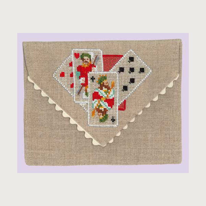 楽天市場 クロスステッチ刺繍キット 輸入 ルボヌールデダム Le Bonheur Des Dames 刺しゅう Playing Cards Pouch トランプのポーチ フランス 初心者 5064 クロスステッチ手芸雑貨シーボンヌ