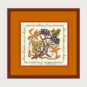�N���X�X�e�b�`�h�J�L�b�g �A�� ���{�k�[���f�_�� Le Bonheur des Dames �h���イ November berries 11���̉ʎ� �t�����X ���S�� 2241
