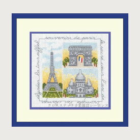 クロスステッチ刺繍キット 輸入 ルボヌールデダム Le Bonheur des Dames 刺しゅう Souvenirs de Paris パリの思い出 フランス 初心者 2253