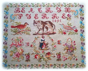 Reflets de Soie �N���X�X�e�b�` �h�J �L�b�g �y B?atrix Pierre 1891 - pack de soies d'alger �z Isabelle Mazabraud-Kerlan �t�����X �C�O �A�� �㋉�� B?atrixSoies
