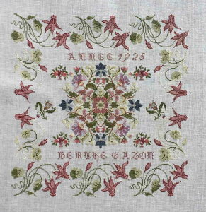 Reflets de Soie �N���X�X�e�b�` �h���イ �L�b�g �y Berthe Gazon 1925 - pack de soies �z �C�U�x���}�U�u���[�P������ �C�O �A�� �㋉�� �t�����X BertheGazonSoies