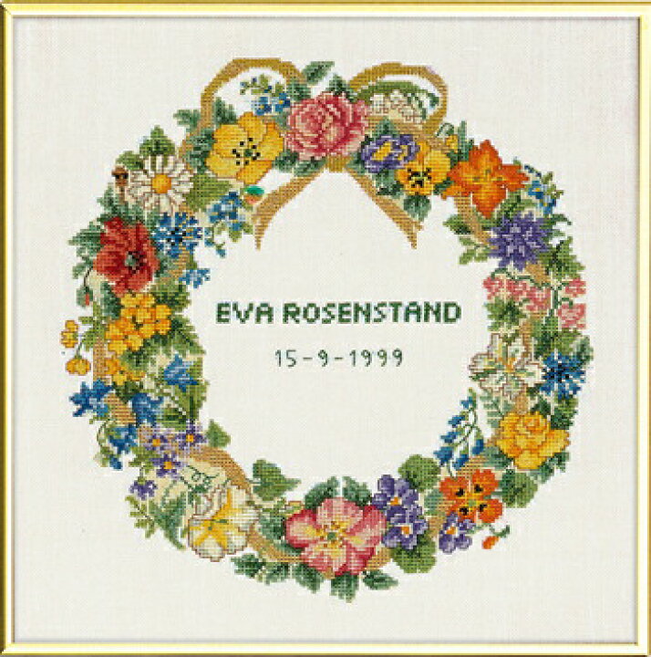楽天市場】EVA ROSENSTAND クロスステッチ 刺繍 キット 【 記念日の 