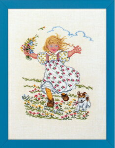 NXXeb` hJ Lbg A EVA ROSENSTAND ԂƏ Pige med blomst og f}[N k hイ ㋉ 12-991