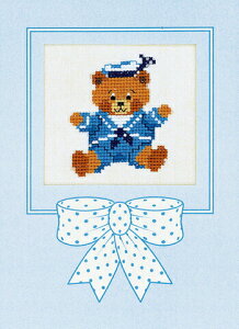 【DM便対応】EVA ROSENSTAND テディベアボーイ・セーラー Bamsedreng Matros クロスステッチ キット デンマーク 北欧 刺しゅう 45-385
