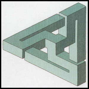 PERMIN s\ȐO[ Impossible figure Green NXXeb` hJ Lbg f}[N y~ 70-9406 yDM֑Ήz