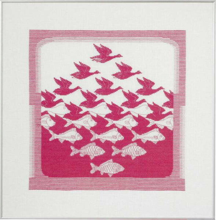 楽天市場】Maurits Cornelis Escher エッシャー 空と水 クロスステッチ 