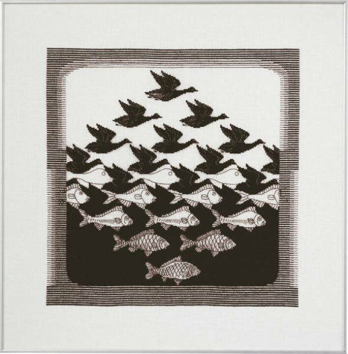 楽天市場】エッシャー 空と水 Maurits Cornelis Escher 版画 クロス 