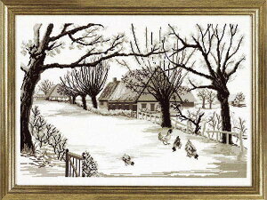 NXXeb`hJLbg A y~ Permin of Copenhagen `Lt@[OtBbN Chicken farm graphics f}[N k ㋉ 70-3128