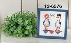 PERMIN �N���C�W�[�ȃJ���� Crazy seagulls �N���X�X�e�b�` �h�J �L�b�g �f���}�[�N �y���~�� 13-6576 �yDM�֑Ή��z