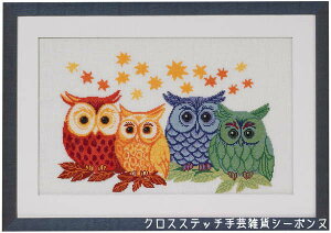 �y���~�� Owls of all colors �N���X�X�e�b�` �h�J �L�b�g �f���}�[�N 70-3303 ���S�� �㋉�ҁyDM�֑Ή��z