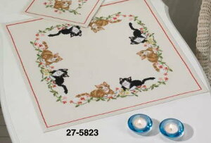 NXXeb`hJLbg y~ Katte i blomster ԂƔL̃e[uNX Permin of Copenhagen k f}[N  ㋉ 27-5823 yDM֑Ήz