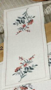 NXXeb`hJLbg y~ Flowers on flax ̉ԃe[ui[ Permin of Copenhagen k f}[N  ㋉ 63-4862 yDM֑Ήz