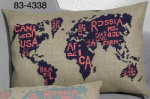 NXXeb`hJLbg y~ World map blue En}NbV Permin of Copenhagen k f}[N ㋉ 83-4338 yDM֑Ήz