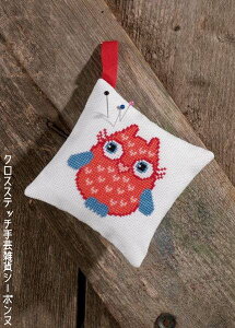NXXeb`hJLbg y~ Needle pillow Red owl ΂̞sNbV Permin of Copenhagen k f}[N S  03-7393