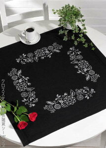 y~ hJLbg Hvide blomster Ԃ̃e[uNX Permin of Copenhagen k f}[N  ㋉ 27-4742