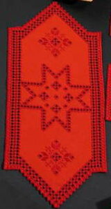 PERMIN n[_K[EbhX^[ Hardanger w / red star hJ Lbg f}[N k hイ y~ 63-4629 yDM֑Ήz