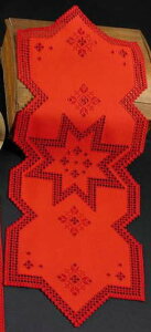 PERMIN n[_K[EbhX^[ Hardanger w / red star hJ Lbg f}[N k hイ y~ 75-4629 yDM֑Ήz