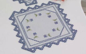 PERMIN ハーダンガー・ブルーバイオレット Hardanger blue violet 刺繍 キット デンマーク 北欧 刺しゅう ペルミン 10-2863 【DM便対応】