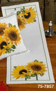 y~(Permin) NXXeb`hJLbg q}̃e[ui[ Sunflowers on white A k f}[N ㋉ 75-7857