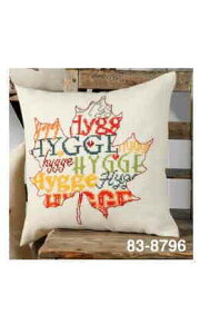 �y���~��(Permin) �N���X�X�e�b�`�h�J�L�b�g Hygge leaf �K���ȗt �A�� �k�� �f���}�[�N �㋉�� 83-8796