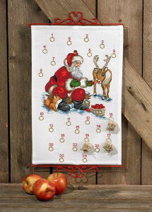 PERMIN T^N[Xht Santa Claus & Rudolf NXXeb` Lbg f}[N k hイ y~ 34-6225 yDM֑Ήz