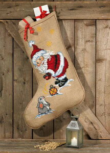 PERMIN エルフとウサギ Elf & rabbit クロスステッチ キット デンマーク 北欧 刺しゅう ペルミン 41-6206 【DM便対応】