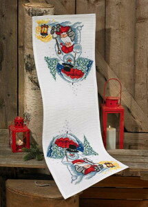 PERMIN �X�m�[�}���ƎP Snowman / umbrella �N���X�X�e�b�` �h�J �L�b�g �f���}�[�N �k�� �h���イ �y���~�� 68-6292 �yDM�֑Ή��z