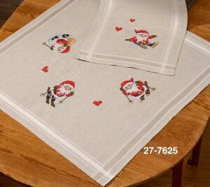 AhイLbg y~ ̒̃jbZ̃e[uNX Nisser i sneen f}[NhJ Permin of Copenhagen k 27-7625