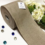 VH 12cm幅 クロスステッチリボンテープ 1m リネン Vaupel Heilenbeck 刺しゅう 刺繍 ドイツ 海外 輸入