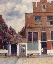 Johannes Vermeer（ヨハネス・フェルメール） 名画 巨匠 画家 美術 芸術 絵画 芸術作品 クロスステッチ刺しゅうチャート 図案 【The Little Street-小路-】 Scarlet Quince 上級者 海外 輸入