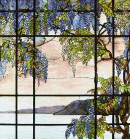 Louis Comfort Tiffany（ルイス・カムフォート・ティファニー） 金細工師 宝飾デザイナー ガラス工芸家 アート・ディレクター 美術 芸術 芸術作品 クロスステッチ刺しゅうチャート 図案 【View of Oyster Bay】 Scarlet Quince 上級者 海外 輸入