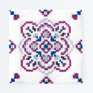 Olympus オリムパス ししゅうキット コースター アメジスト 9097 |洋裁 yousai ソーイング sewing 手芸 裁縫 ホリウチ