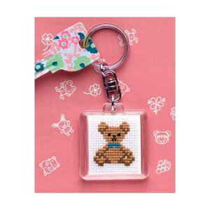 Olympus オリムパス キーリング ししゅうキット テディベア KS-23 |洋裁 yousai ソーイング sewing 手芸 裁縫 ホリウチ